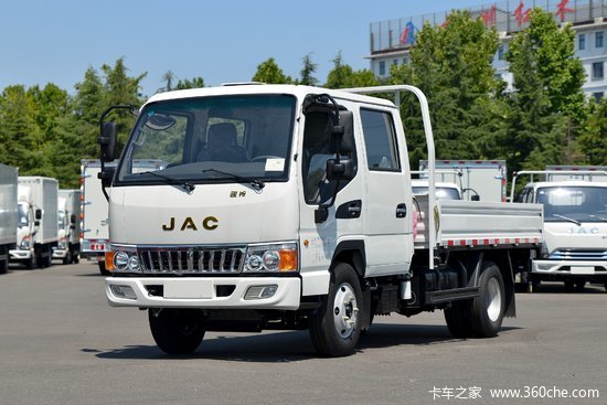 江淮骏铃e3130马力32米双排栏板轻卡国六hfc1041r13k1c7s