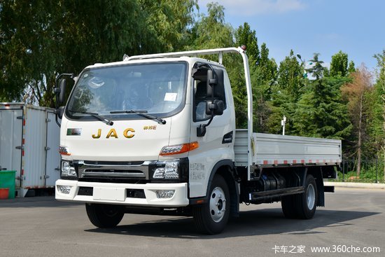 江淮 帅铃e中体 130马力 4.18米单排栏板轻卡(国六)(hfc1043p32k1c7s)