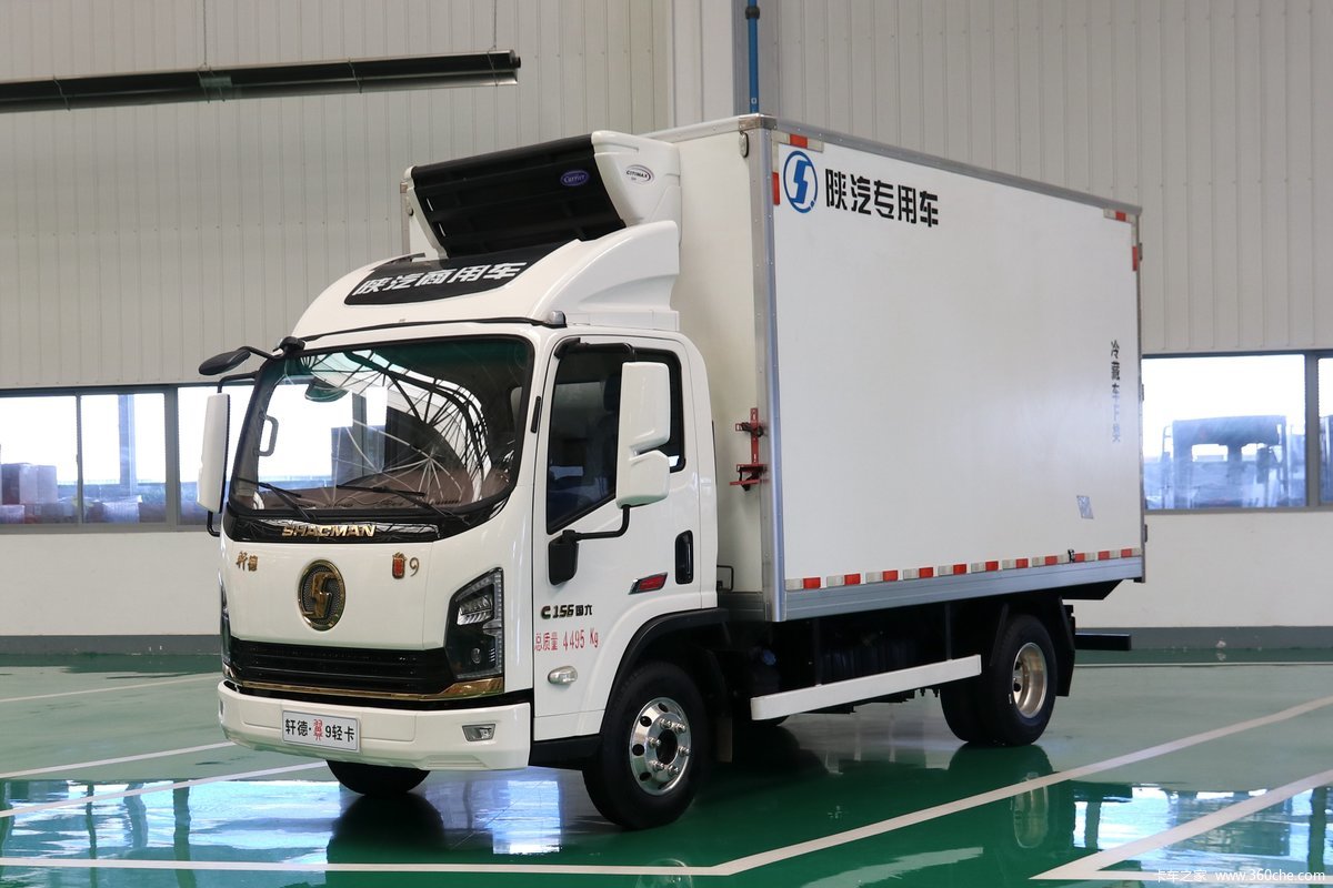 陕汽商用车 轩德翼9 速运版 156马力 4X2 4.15米冷藏车(国六)