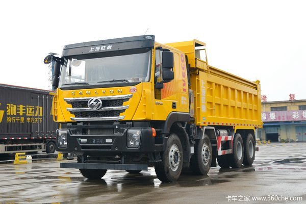 上汽红岩 杰狮C6 复合版 400马力 8X4 7.2米LNG自卸车(国六)(CQ3317HD12366T)