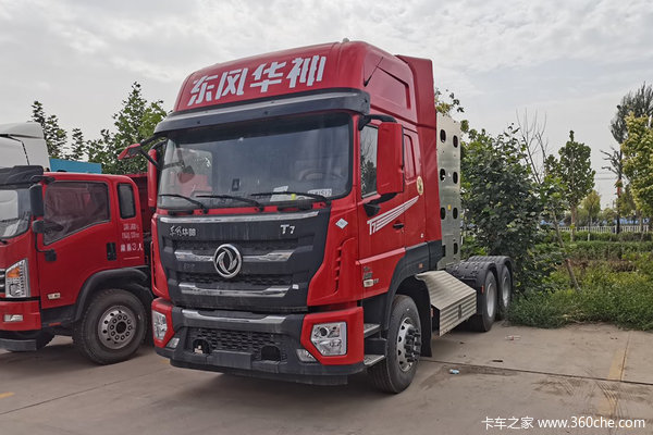 东风华神 t7重卡 460马力 6x4 cng牵引车(国六)(法士特12挡)(eq4250