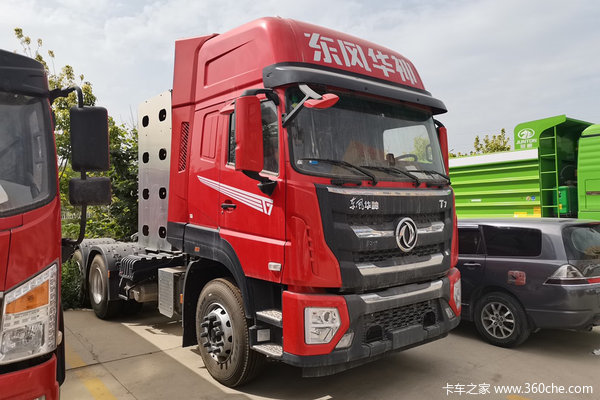 东风华神 t7重卡 460马力 6x4 cng牵引车(国六)(法士特12挡)(eq4250