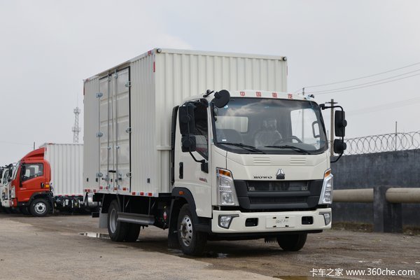 中国重汽HOWO 悍将 110马力 4.15米单排厢式轻卡(ZZ5047XXYC3314E145-1)