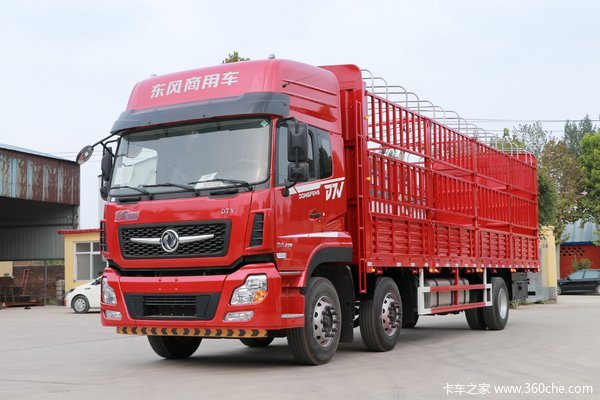 东风新疆 畅行D7V 320马力 6X2 9.6米仓栅式载货车(高顶)(国六)(DFV5257CCYGP6D)