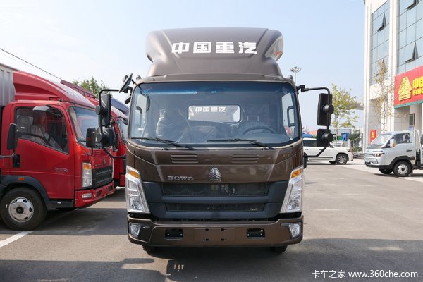 中国重汽HOWO 悍将 160马力 5.2米排半仓栅式载货车(4.875速比)(ZZ5127CCYH4515F1)