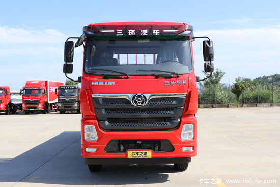 三环十通昊龙舒适版300马力8x496米栏板载货车stq1311l16y6b6