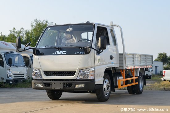 江铃顺达窄体122马力33米排半栏板轻卡国六jx1041tgb26