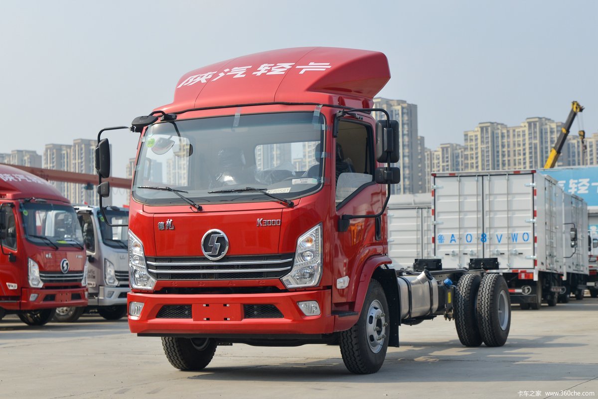 陕汽轻卡 德龙K3000 160马力 5.18米单排仓栅式载货车(国六)(速比4.33)