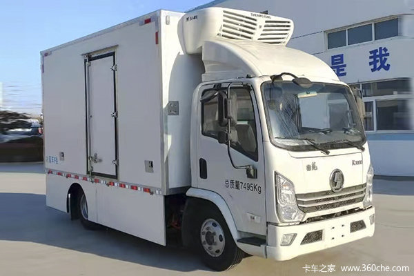 陕汽轻卡 德龙K3000 4.05米纯电动冷藏车