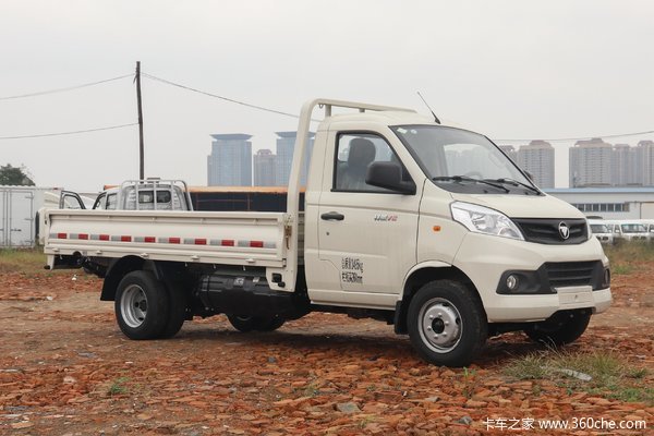 福田 祥菱V2 舒适型 1.6L 105马力 CNG 2.55米双排栏板微卡(国六)(BJ1030V4AC7-55)
