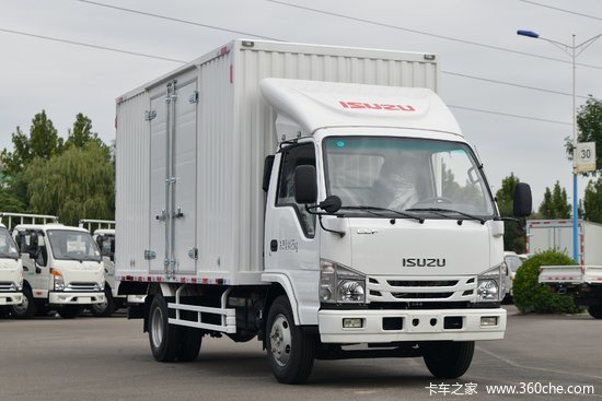 庆铃 五十铃100p 120马力 4.25米单排厢式轻卡(国六)(ql5040xxybuha)