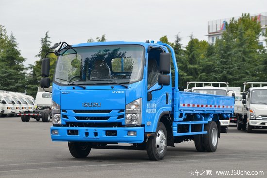 庆铃五十铃kv100120马力4205米单排栏板轻卡国六ql1044buha