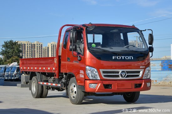 福田 奥铃新捷运 150马力 3.8米排半栏板轻卡(国六)(bj1041v9jda-ab1)