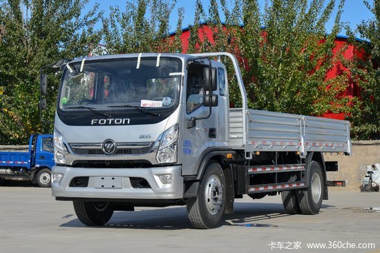 福田 奥铃cts 156马力 3.83米排半栏板轻卡(国六)(bj1048v9jda-ab4)