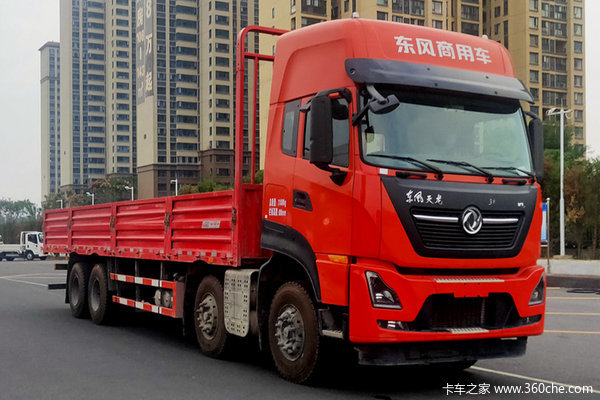 东风商用车 天龙KL 舒适版 300马力 6X2 9.6米栏板载货车(国六)(DFH1260D1)