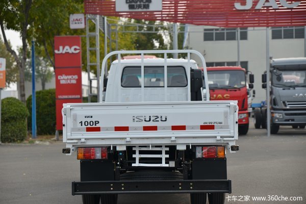 庆铃五十铃100p120马力3235米双排栏板轻卡国六