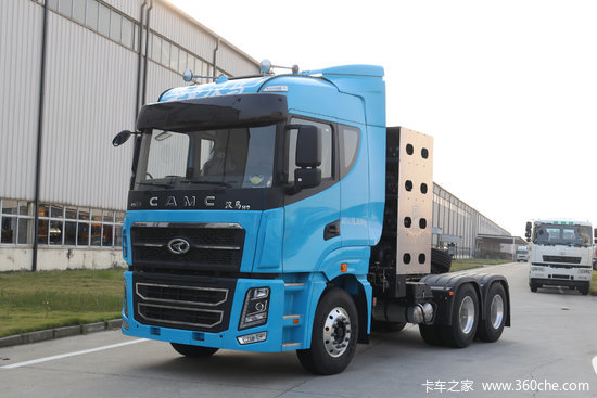 华菱汉马h9重卡支线版480马力6x4lng牵引车hn4250nga48c8m6