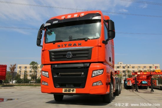 中国重汽 汕德卡sitrak g7重卡 奢华版 510马力 6x4 amt自动挡牵引车