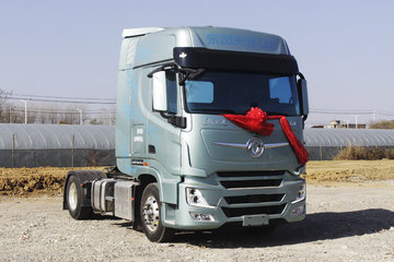 东风商用车天龙旗舰gx520马力4x2amt自动挡牵引车国六松石绿dfh4180c2