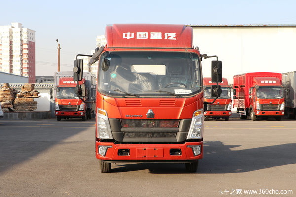 中国重汽HOWO 悍将 115马力 4.15米单排栏板轻卡(国六)(8档变速箱)(ZZ1047C3314F145)
