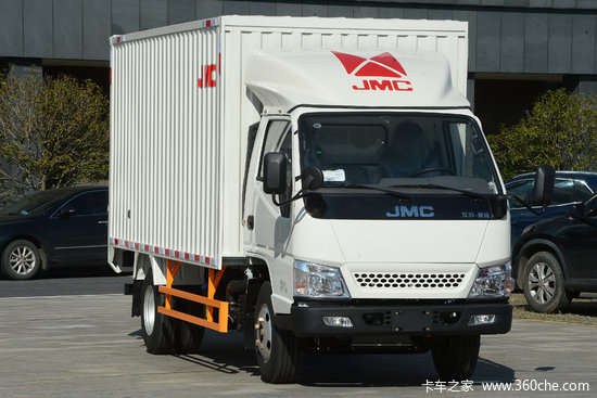 江铃顺威小卡143马力385米单排厢式轻卡国六液刹jx5041xxytch26