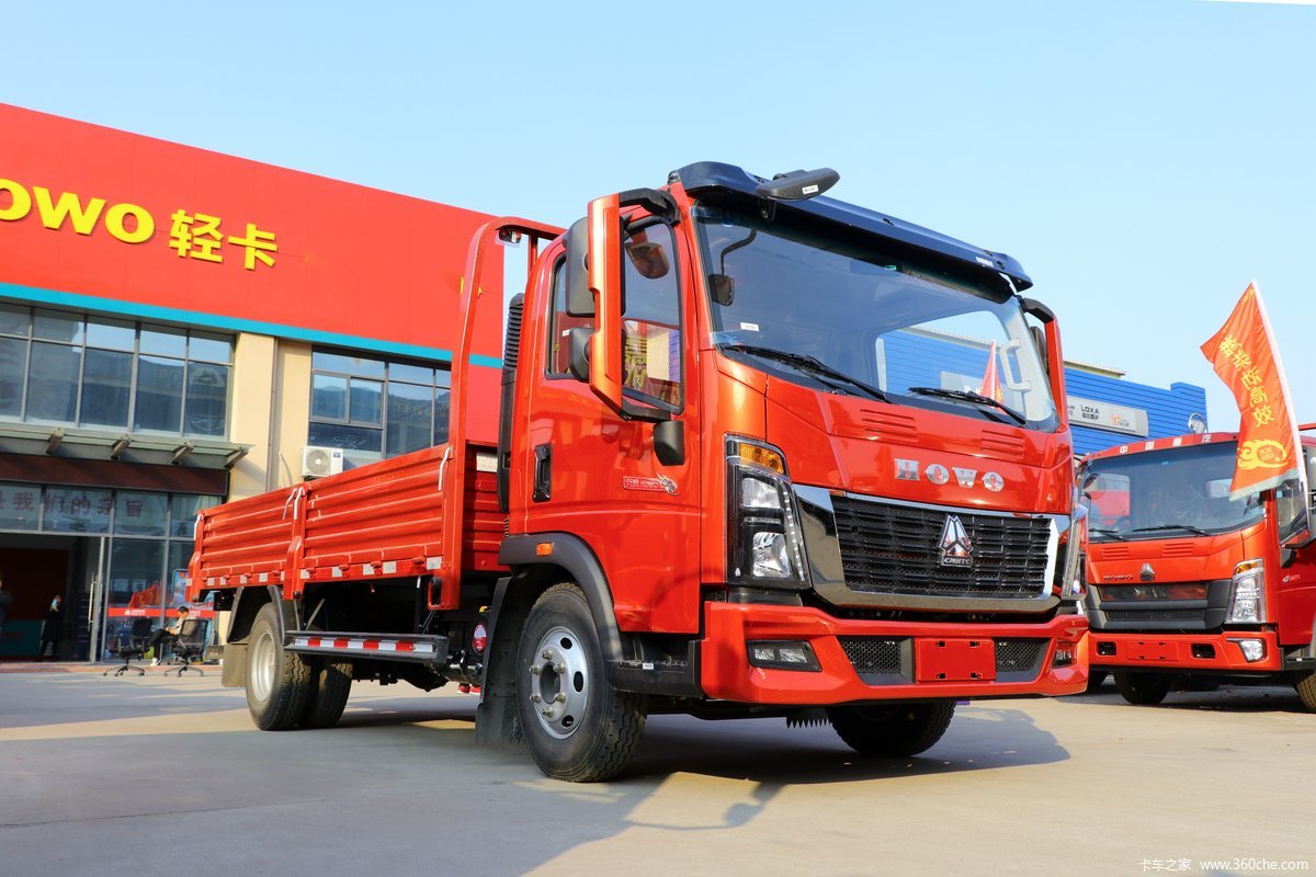 【图】中国重汽HOWO 统帅 2021款 130马力 4.15米单排栏板轻卡(国六)(ZZ1047F3315F144)_实拍图片 ...