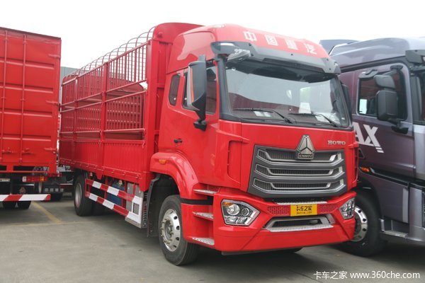 中国重汽 豪沃N5G中卡 270马力 4X2 6.75米仓栅式载货车(国六)(ZZ5187CCYK511JF1)