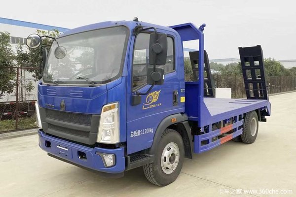中国重汽HOWO 悍将 190马力 4X2 平板运输车(重汽10挡)(ZZ5117TPBH3315F1)