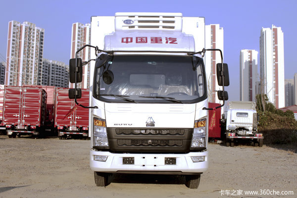 中国重汽HOWO 追梦 150马力 4X2 3.85米排半冷藏车(国六)(法士特8挡)(ZZ5047XLCG3315F144)