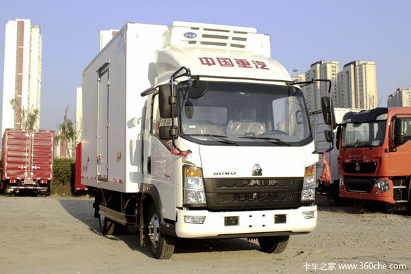 中国重汽HOWO 追梦 160马力 4X2 4.15米单排冷藏车(国六)(ZZ5047XLCG3315F144)