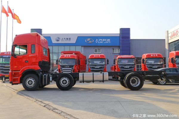 江淮格尔发a5x高顶270玉柴牵引车新车到店