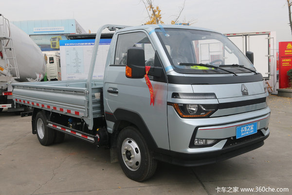 中国重汽HOWO 小帅 120马力 3.95米单排栏板小卡(液刹)(ZZ1047F3111F145)