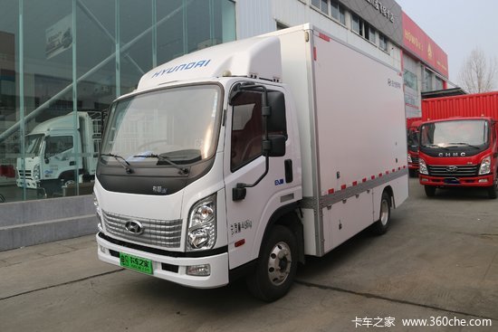 现代商用车泓图ev45t42米单排纯电动厢式运输车国六chm5041xxyzdc33be