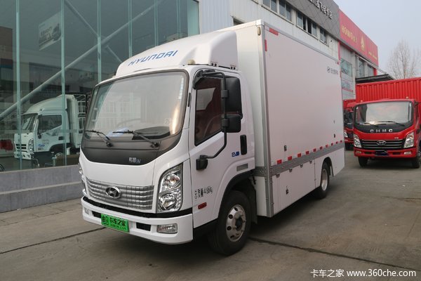 现代商用车 泓图EV 4.5T 4.2米单排纯电动厢式运输车(国六)
