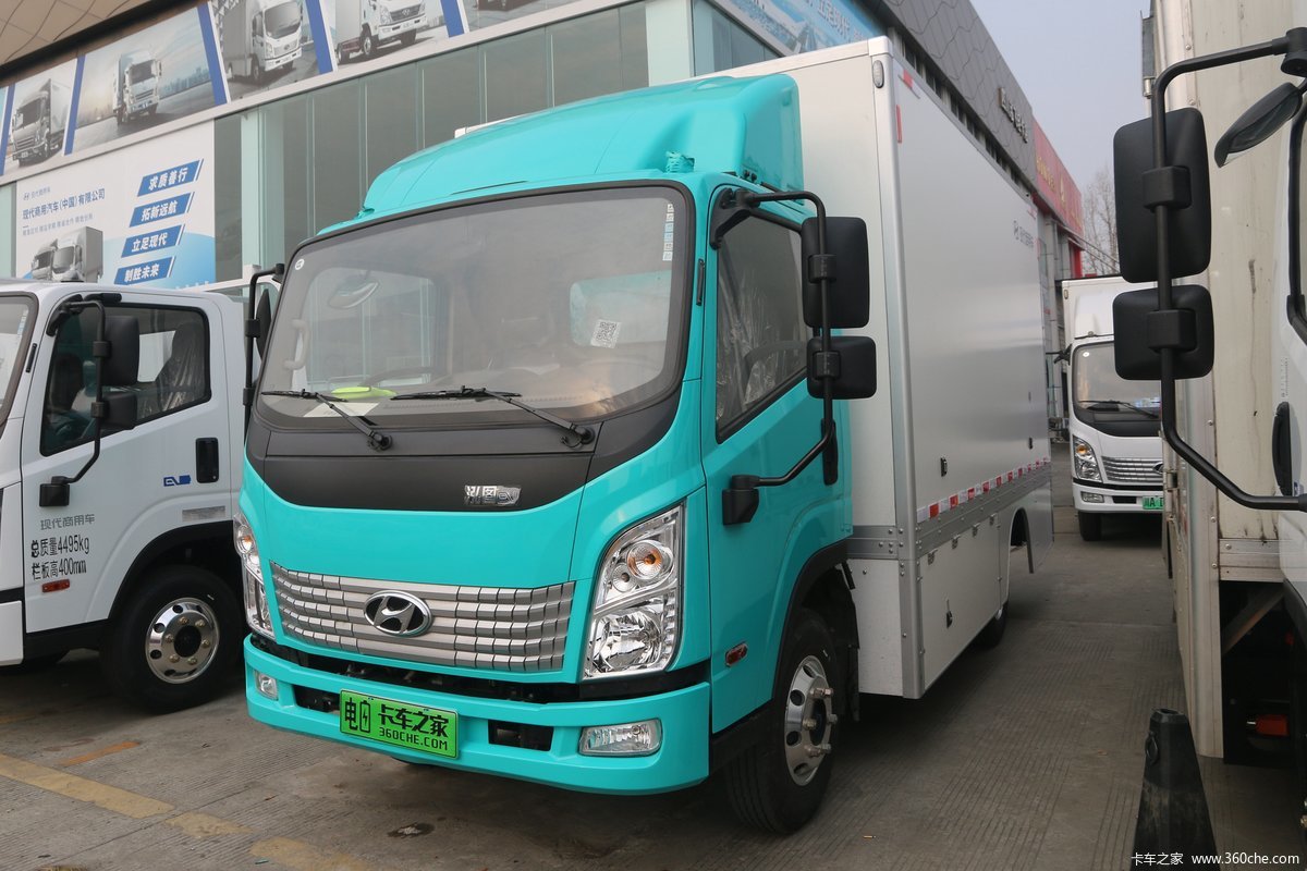 现代商用车 泓图EV 4.5T 4.2米单排纯电动厢式运输车(国六)