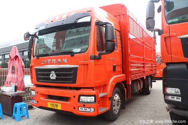 中国重汽 汕德卡SITRAK G5重卡 250马力 4X2 6.8米仓栅式载货车(国六)(ZZ5186CCYK501GF1)