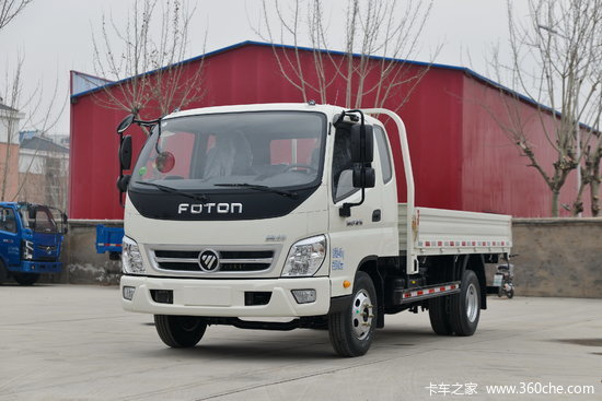 福田 奥铃捷运 132马力 3.8米排半栏板轻卡(国六)(bj1041v9jda-ab1)