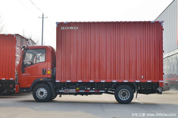 中国重汽豪沃统帅130马力415米amt自动挡单排厢式轻卡