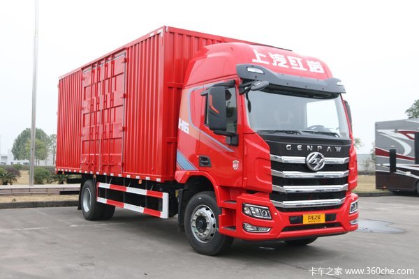 上汽红岩 杰豹H6 240马力 4X2 6.8米厢式载货车(国六)(CQ5187XXYEY05521J)