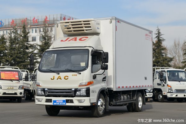 江淮 帅铃E中体 130马力 4X2 4.08米冷藏车(HFC5043XLCP32K1C7S)