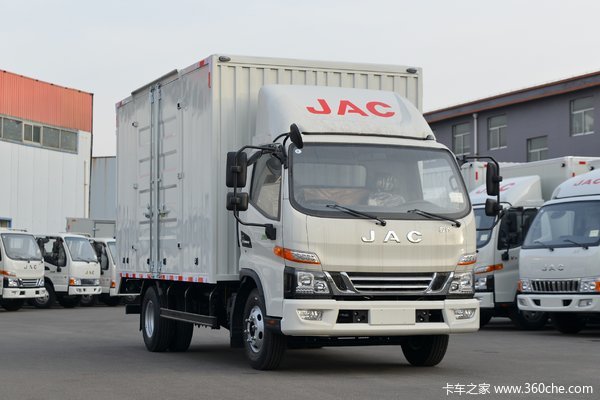 苏州宏旋江淮骏铃v6大货130马力415米单排厢式载货车