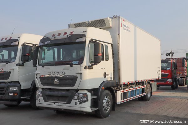 中国重汽 HOWO TX 270马力 4X2 6.8米冷藏车(国六)(10挡)(ZZ5187XLCK501GF1)