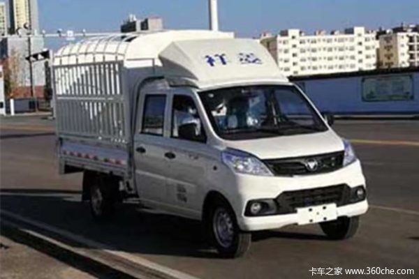 福田 祥菱V1 1.5L 122马力 汽油 2.3米双排仓栅式微卡(国六)(BJ5030CCY3AV5-02)