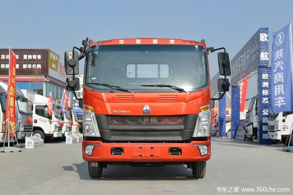 中国重汽HOWO 悍将 140马力 3.85米排半栏板轻卡(万里扬5档)(ZZ1047G3315F144B)