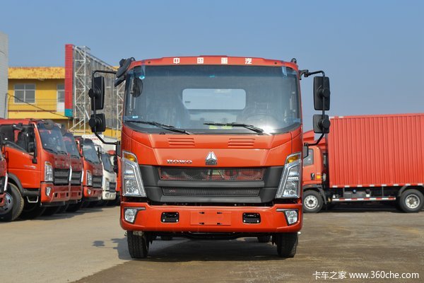 中国重汽HOWO 悍将 190马力 5.75米排半仓栅式载货车(国六)(ZZ5117CCYH4515F1)