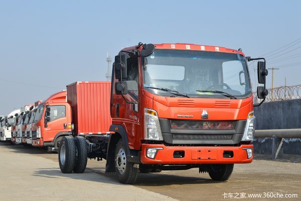 中国重汽HOWO 悍将 160马力 6.2米单排仓栅式载货车(国六)(ZZ5117CCYG4515F1)
