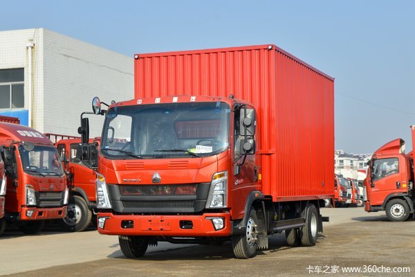 中国重汽HOWO 悍将 150马力 4.15米单排厢式轻卡(国六)(ZZ5047XXYG3215F144H)
