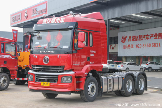 陕汽商用车轩德翼3500马力6x4牵引车国六sx4250mp6324
