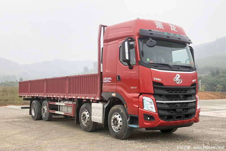 东风柳汽 乘龙H7重卡 350马力 8X2 9.47米栏板载货车(国六)