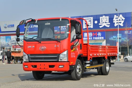 解放 虎vn 爬山虎 130马力 4.2米单排栏板轻卡(速比4.